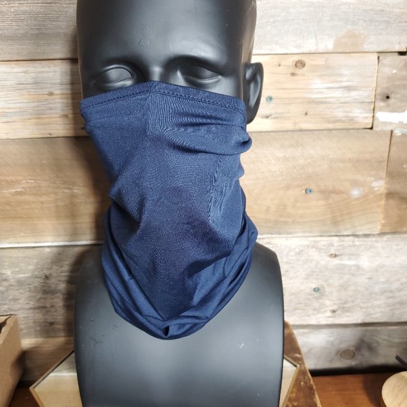 Unisex Bandit-Style Dark Blue Tube Mask - Sweatband - Picture 1 of 5